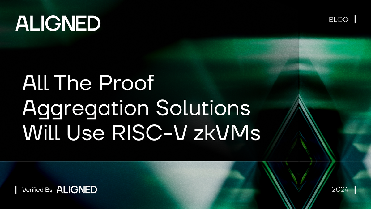 All the proof aggregation solutions will use RISC-V zkVMs