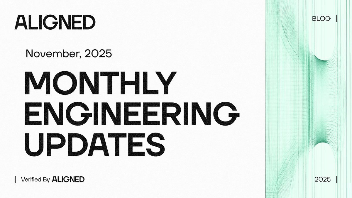 Aligned Engineering Updates: November, 2025