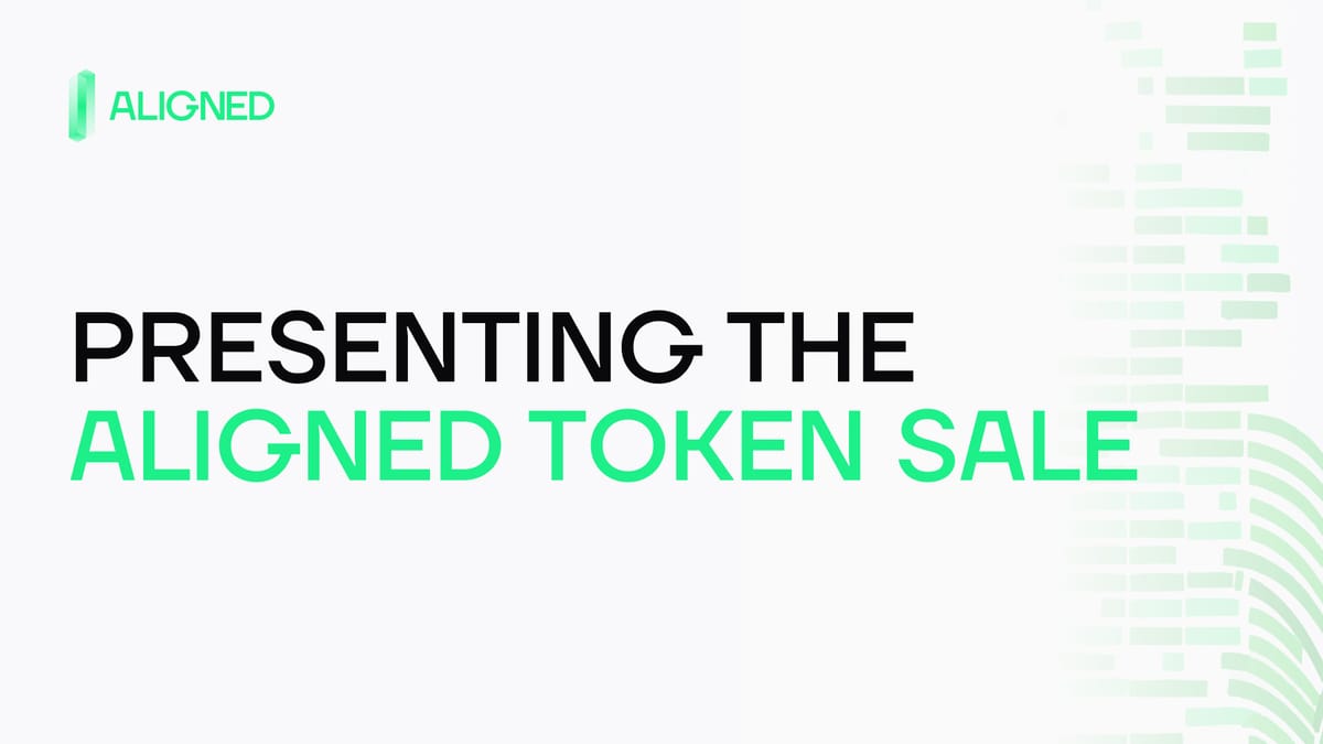 Presenting the Aligned Token Sale