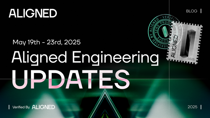Aligned Engineering Updates - May 19th - 23rd, 2025
