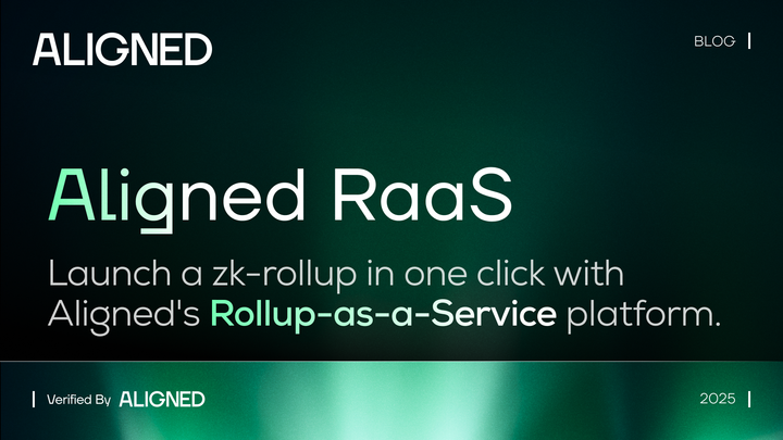 Introducing Aligned’s Rollup-as-a-Service Platform
