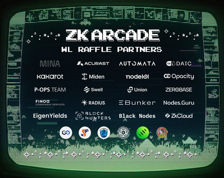 Win early access to ZK Arcade through our partners and operators!
