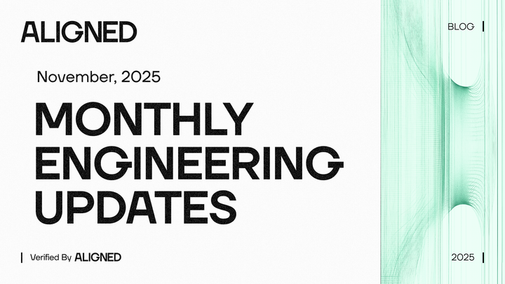 Aligned Engineering Updates: November, 2025