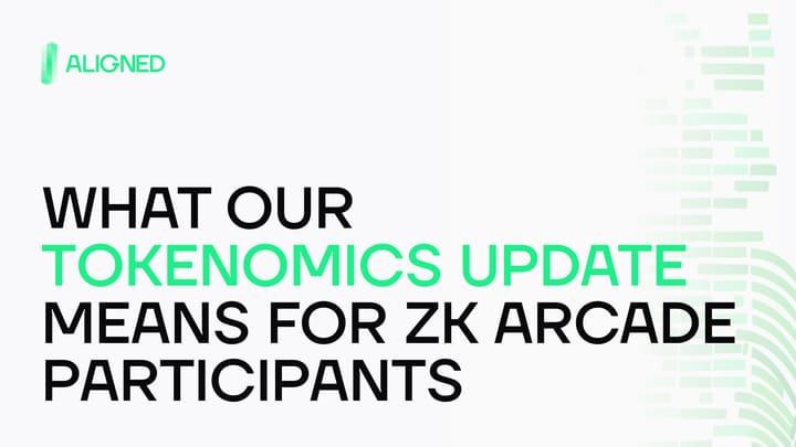 What our Tokenomics Update means for ZK Arcade participants